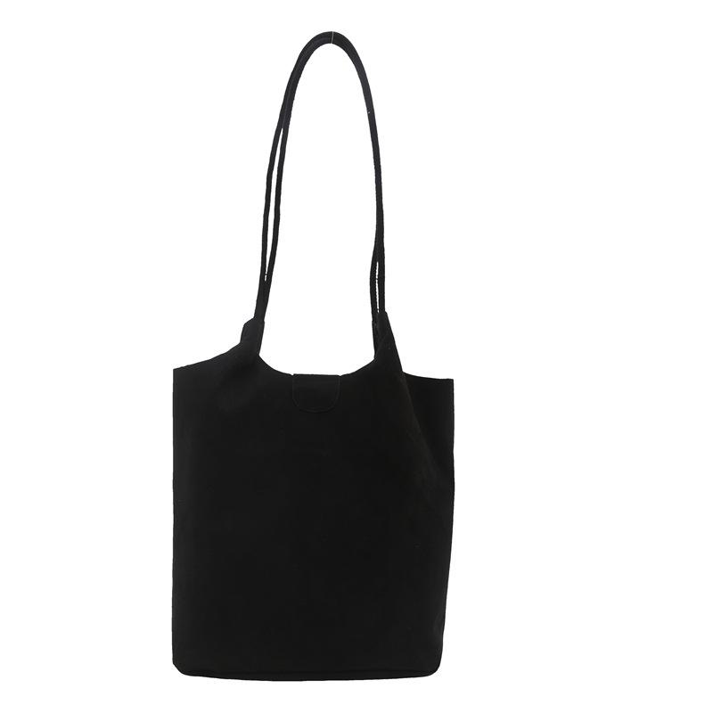 2025 New Simple Matte Bucket Bag Women's Winter Trendy Fashion Child and Mother Bag Casual Versatile Shoulder Commuter Bag