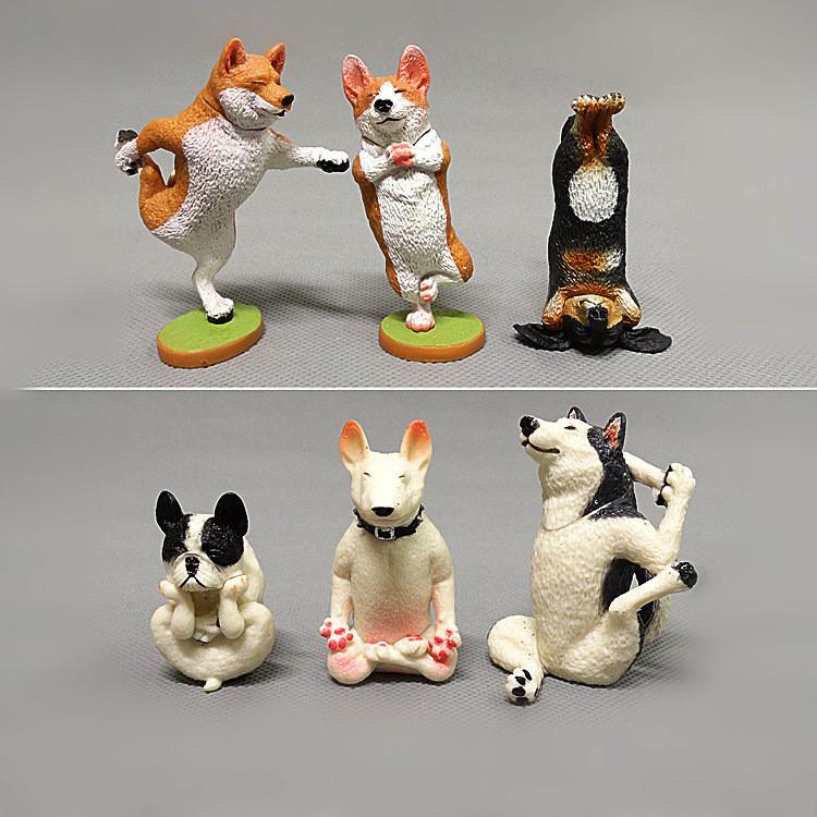 Corgi Bulldog Pvc Toy Model With Realistic Animal Features For Kids Room Decor