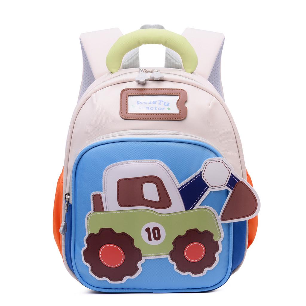Childrens Car Pattern School Bag For Toddlers Boys And Girls Made Of Durable Oxford Material