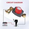 ON/OFF Battery Disconnect Switch 12V 275A Circuit Cutter For Camper Car Auto RV Marine Boat Key Battery Selector Isolator Disconnect Rotary Switch