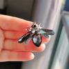 Glass Acrylic Insect Bee Brooch Delicate Same Insect Brooch With Diamonds Rhinestone Pin