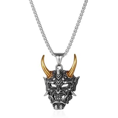 Men's Necklace Lady's Necklace New Jinjiao Prajna Pendant Men's Ghost Mask Necklace Halloween Gift