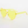 2024 Women Colors Pc Heart Shape Tinted Party Sunglasses Girls Vintage Uv400 Colors Rimless Polarized Sun Glasses