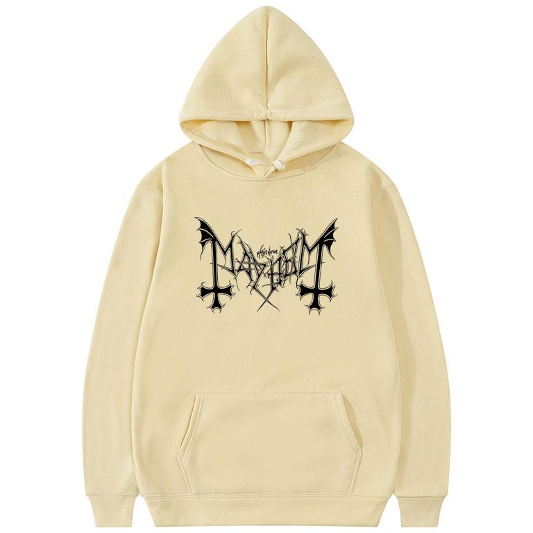 Mayhem Deathcrush Hoodie Music Rock Band Print Streetwear Unisex Women Hip Hop Fashion Sweatshirts Oversized Hoodie Male Tracksuits