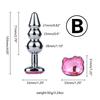 1pcs Cat Face Jewel Base Anal Plug 7 Size Butt Masturbation Tools Lovers Sex Massager Adult Sex Toys