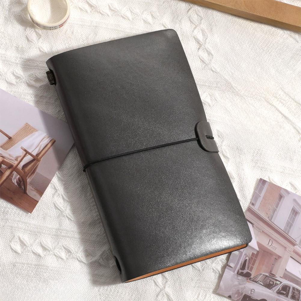 A6 Vintage Notebook PU Leather Blank Kraft Diary Note Book Journal Sketchbook Stationery School Office Supplies