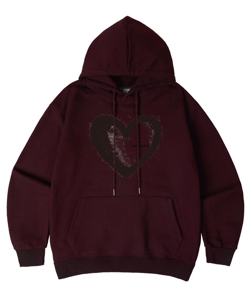 [Fleece-Lined/Non-Fleece-Lined] Heart Oversized Hoodie 5 Colors (Type A)