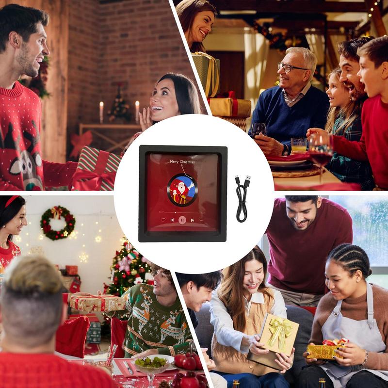 Merry Christmas Music Player Exquisite Musical Boxes & Figurines Acrylic Enclosure Decor Music Ornaments For Christmas Day