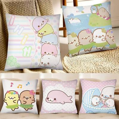 1Pc Kawaii Mamegoma Cute Pillow Case Fashion Square Pillowcase Bedroom Sofa Room Ins Decoration Leisure