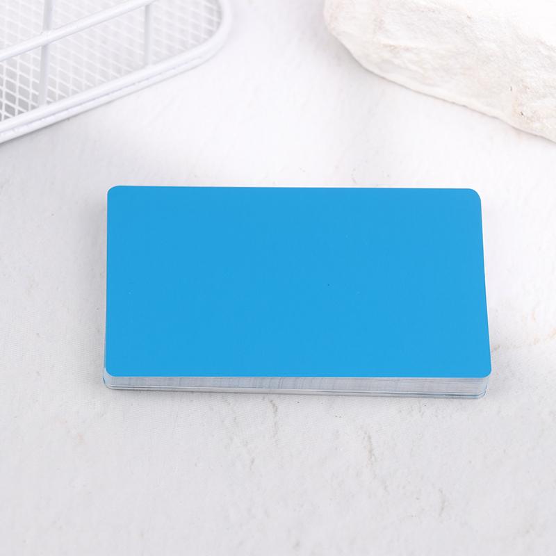 50Pcs Laser Engraving Blanks Aluminum Sheet Laser Engraving Business Card Multipurpose Diy Gift Cards