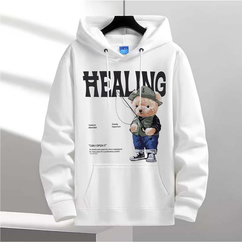 

Худи женское с принтами мишек в калифорнийском стиле, уличные толстовки с круглым вырезом, флисовое удобное худи, осенний женский спортивный костюм оверсайз 100