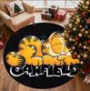 Garfield Pattern Round Rug, Indoor/Outdoor Mat, for Picnic, Gameroom, Bedroom, Office, Living Room, Home Decor Carpet, Birthday Gift