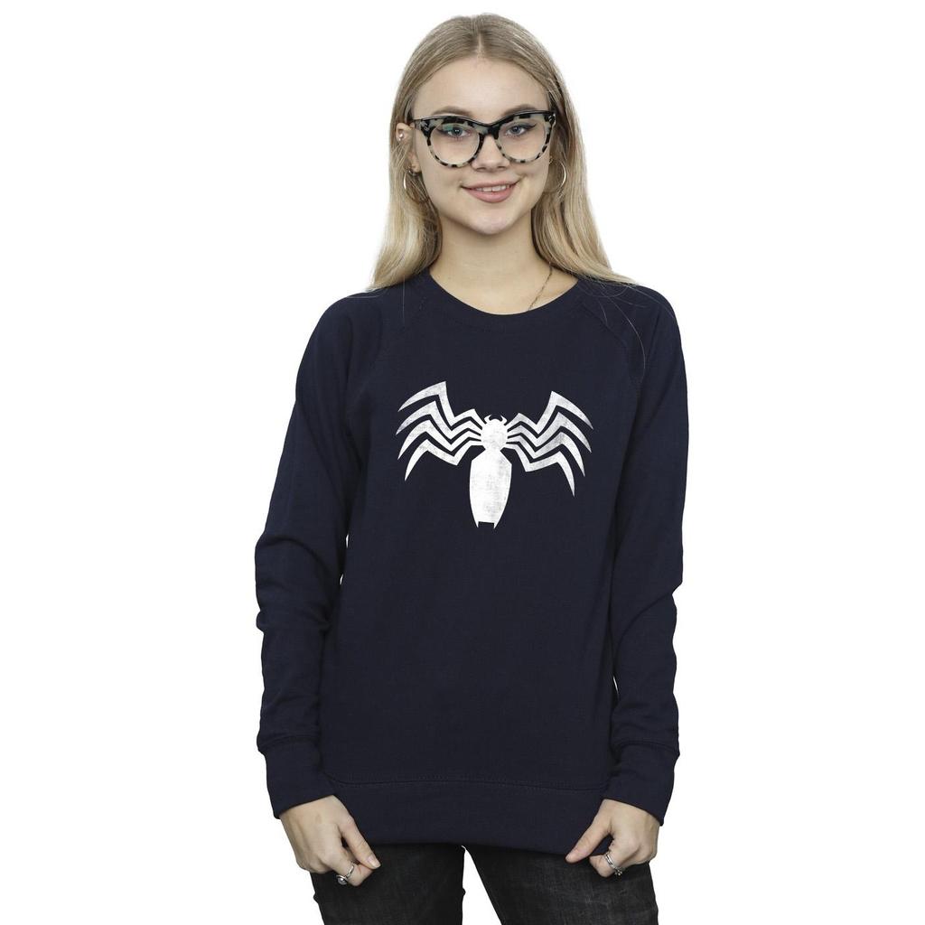 Marvel Womens/Ladies Venom Spider Logo Emblem Sweatshirt