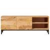 Storage Cabinet In Brown 110 X 30 X 40 Cm Solid Mango Wood