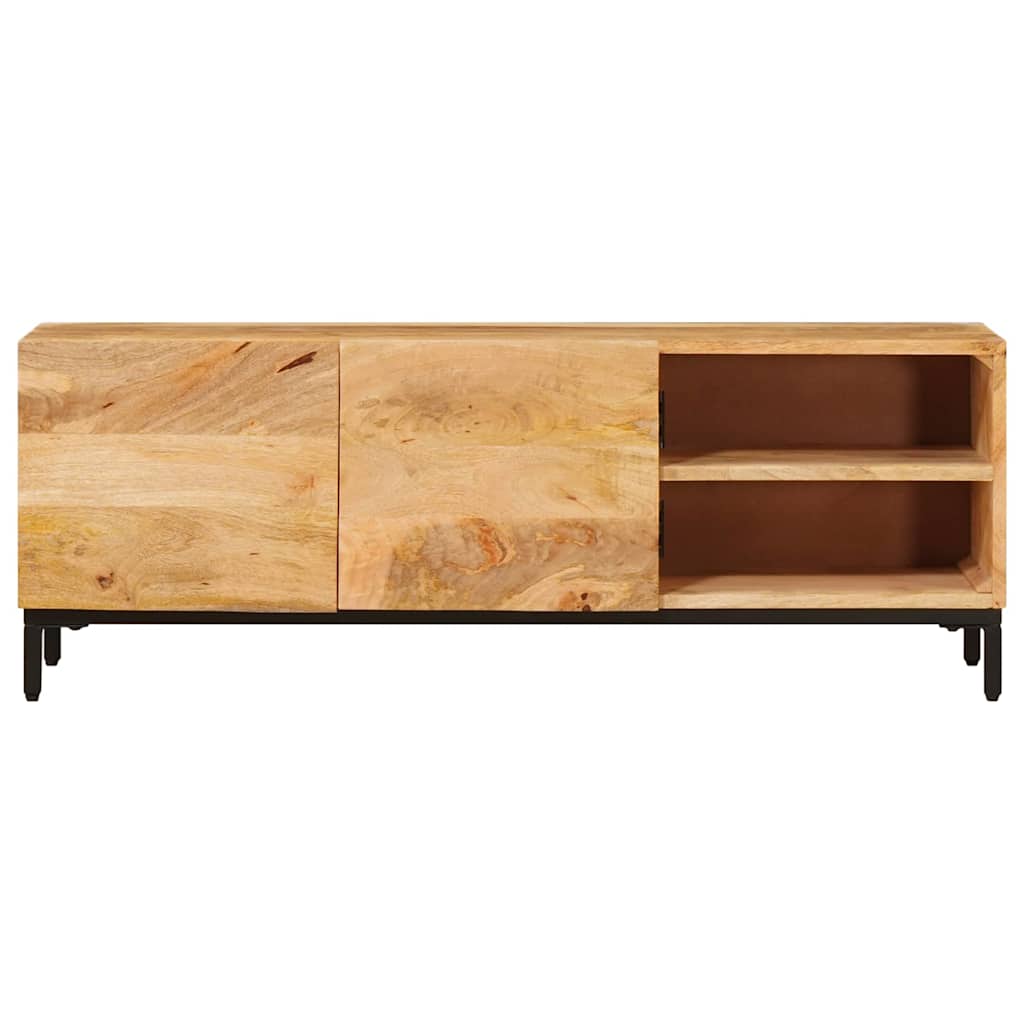 Storage Cabinet In Brown 110 X 30 X 40 Cm Solid Mango Wood