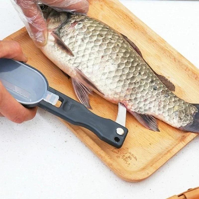 Fischschuppenschaber, Angelschuppenbürste, Reiben, schnelles Entfernen von Fischschuppen, Reinigungsbürste, Meeresfrüchte-Werkzeug, Küchenzubehör