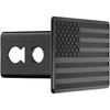 Trailer Hitch Cover For 2 Inch Receivers, Heavy Metal American Flag Hitch Cover For Trucks Accessories (Black)