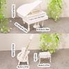 Dollhouses Miniature Grand Piano With Guitar And Cello Musical Instrument Set Wooden Furniture For Imaginative Play