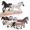 Simulation Of 7 Quarter Horse Apalusa Horse Hanover Horse Animal Static Tabletop Ornament Toy