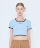 LARTIGENT L4 Line Crop Knit(Sky Blue)