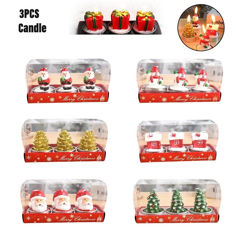 Christmas Craft Candle With Hand-painted Decorations Perfect Gift For Christmas Valentine's Day Or Proposals No Dropping