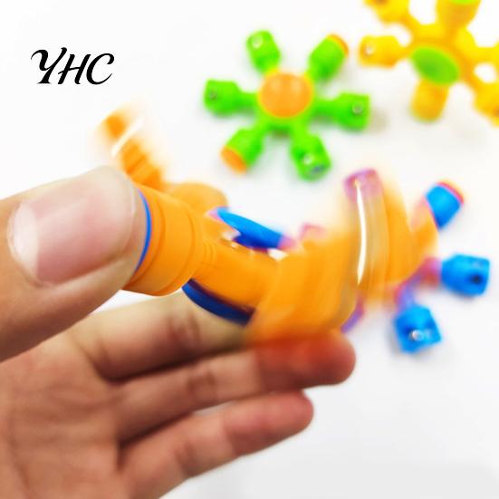 Stress Toy Spinning Top Creative Trendy Plastic Pop Reliever Fidget Spinner Kids Toys for Home