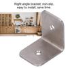 50x50mm Corner Brace, Stainless Steel Right Angle Bracket for Shelf Support with Strong Fixing and Load Bearing Capacity, for Furniture Closet Cabinet