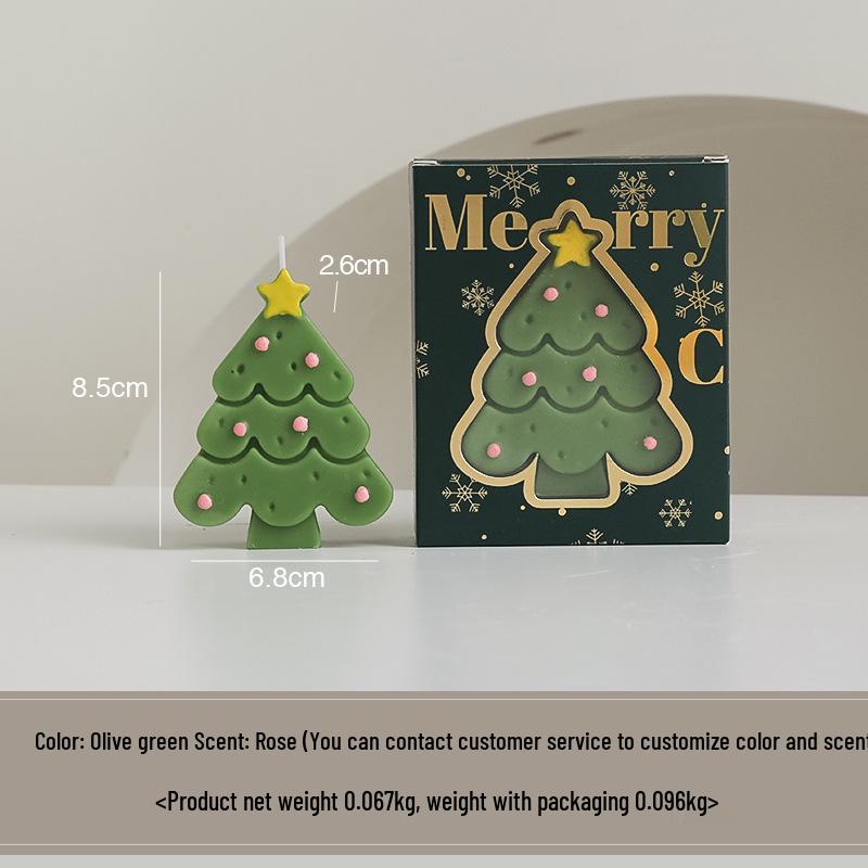 Christmas Tree Aromatherapy Candle Gift Set - Scented Party Favor