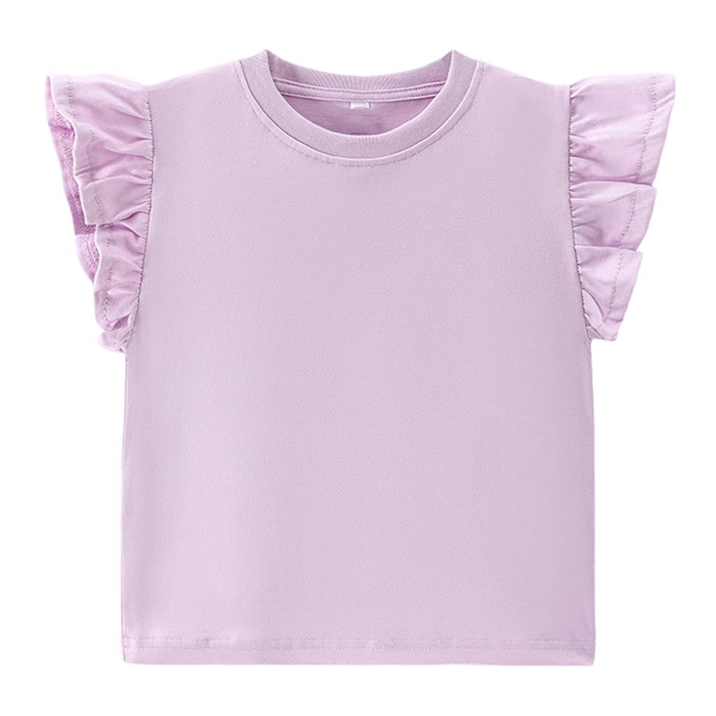 Children's Casual Short-sleeved Printed Round Neck Fashionable T-shirt Top