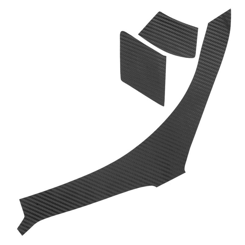Black Carbon Fiber Grain 3D Interior Decor Gear Panel Window Control Switch Sticker Kit Fit For Acura TSX 2009-2014 LHD Vinyl