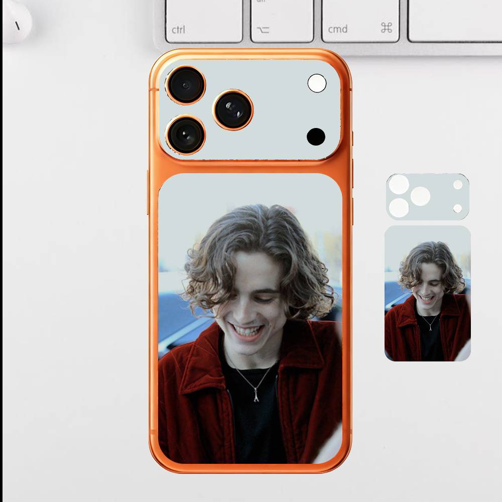 

T-Timothée C-Chalamet For Apple iPhone 17 Pro Max Full Back Cover Decal Wrap Skin Rear Protective Sticker Film iPhone17pro