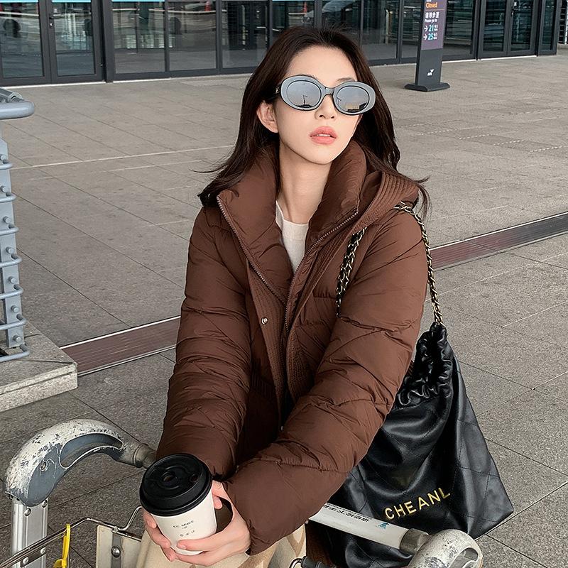 Winter Women's Thickened Knee-length Cotton-padded Clothes Women's Waist Slim-fitting and Thin High-end Cotton Clothes Jacket
