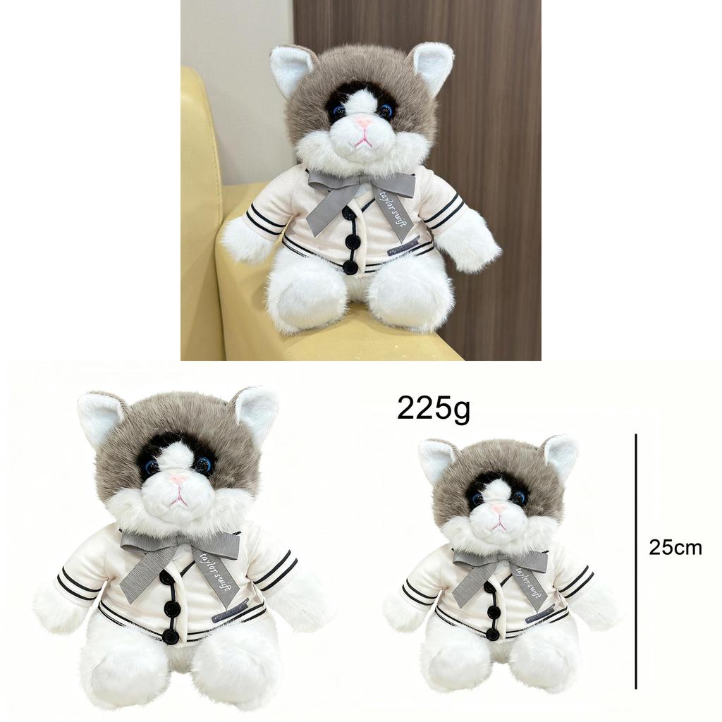 Folklore Album Cardigan Plush Cat Animal Toy With Short Plush For Kids