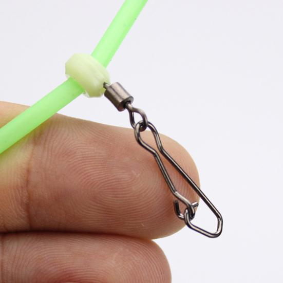 MUQZI Accessorio sportivo 5 pezzi Gancio girevole luminoso Connettore esca Bilancia per linea di pesce per la pesca in mare