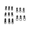 Factory Custom Logo Eco-friendly Auto Lock Slider Plating Black Zipper Pullers Zinc Alloy Pulls for Backpacks