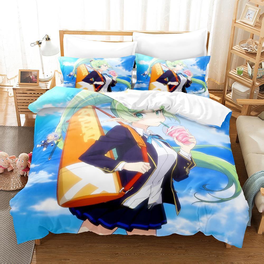 The Aristocrat's Otherworldly Adventure Bedding Set Cartoon Anime three-piece Set Adult Kid Bedroom Duvet Cover Sets 3D Kawaii