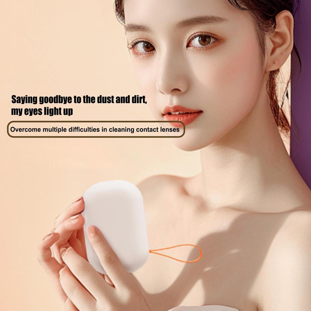 Ultrasonic Contact Lens Cleaner Ultrasonic Small Daily Supplies Daily Contact Lens Organizer for Gym Sports Running Fitness