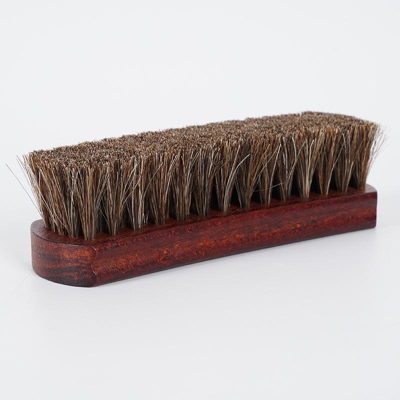 Versatile Beechwood Horsehair Brush - Ideal for Household Cleaning, Dust Removal, Shoe Care, and Oiling with Soft Bristles
