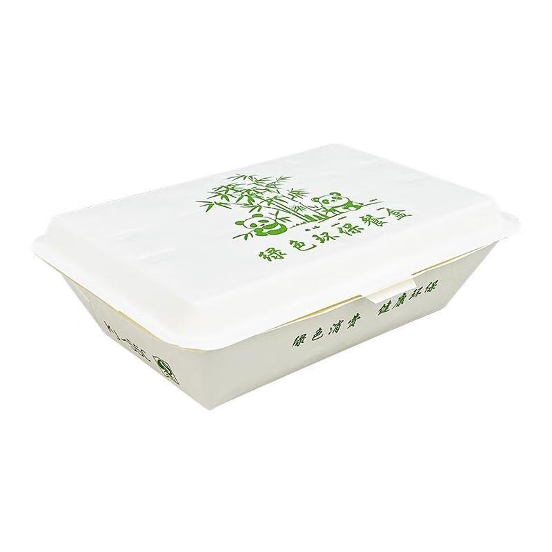 JingJingRS Panda Pattern Disposable Takeaway Boxes