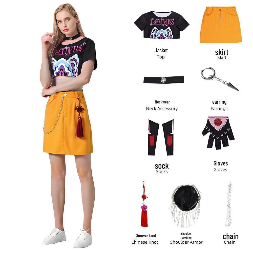 K-POP Demon Hunter Girl Group Cosplay Costume - Lumi, Mila & Zoe Inspired Outfit