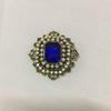 Source Vintage elegant flower brooch, alloy rhinestone corsage accessories