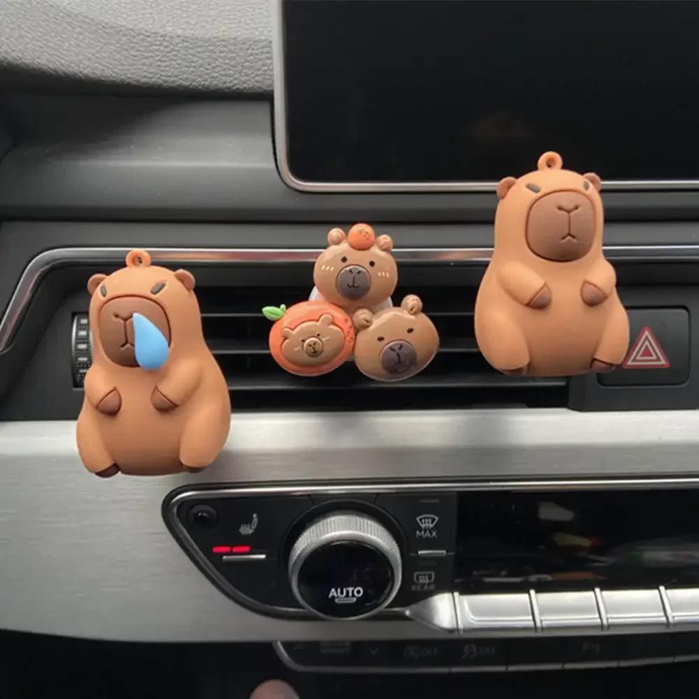 Samochodowy odświeżacz powietrza Kreskówkowy ornament kapibary Dekoracja Wylot powietrza Dyfuzor zapachu Wylot Zapach Akcesoria do wnętrza samochodu