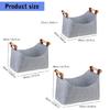 Functional Felt Firewood Holder Multipurpose Felt Shopper Handheld Bag For Firewood, Groceries And Storage Needs