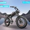 Ebike 2026 Cool Model C93 2000w Motor 48V 23AH Lithium Battery Adult Electric Bike 20 Inch Fat Tire Mountain Off-road E-bike
