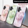 Love's Pink Purple Tulip For iPhone 17 16 15 14 13 Plus 12 Mini 11 Pro Max XR Xs Max X 7 8 6S 22 20 Elliptical Glass Phone Case