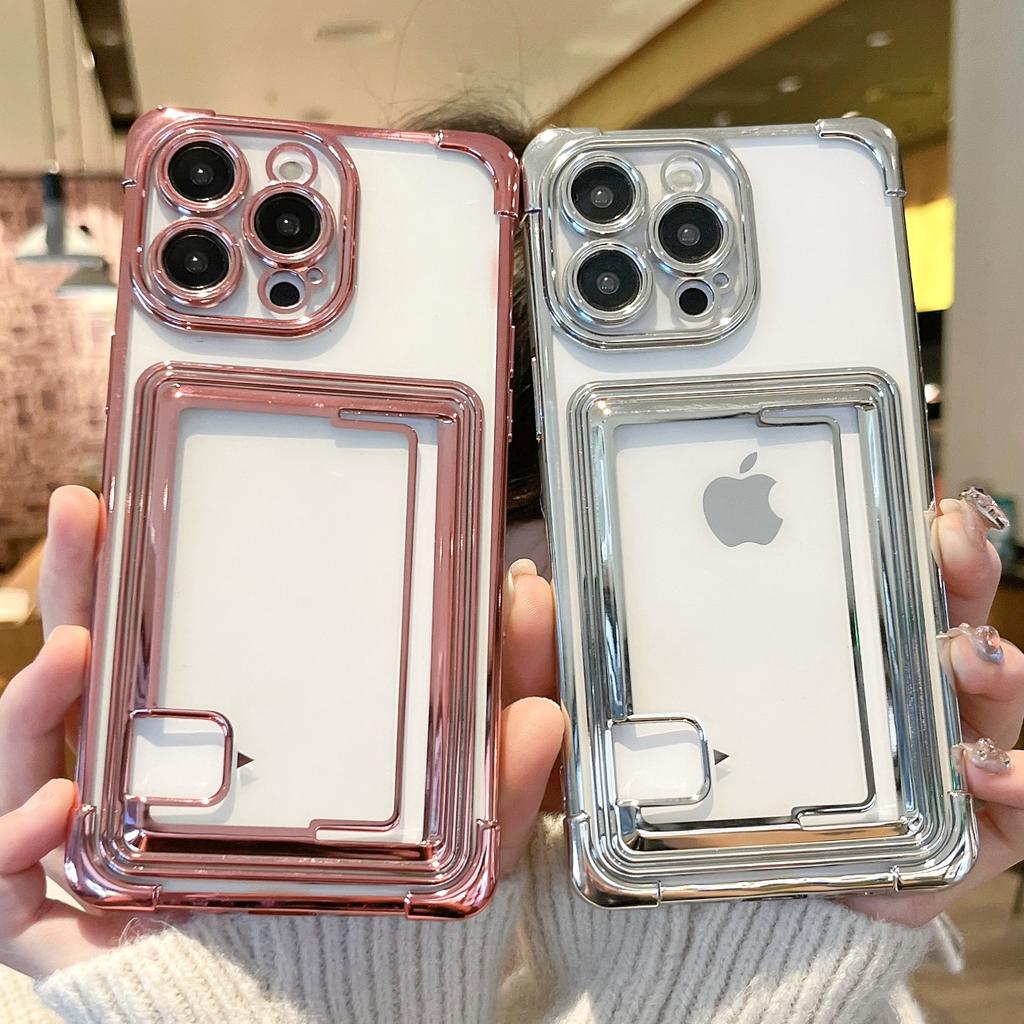 Apple 14PRO push card mobile phone case, new card mobile phone case iPhone15PRO card case mobile phone case 13 applicable