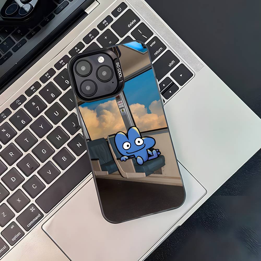 Bfdi Battle For Dream Island Phone Case For iPhone 17,16,15,14,13,12,11,Pro,XS,Max,Plus,Mini,SE4,E Black Matte Shockproof Cover