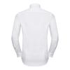 Russell Collection Mens Contrast Herringbone Tailored Formal Shirt