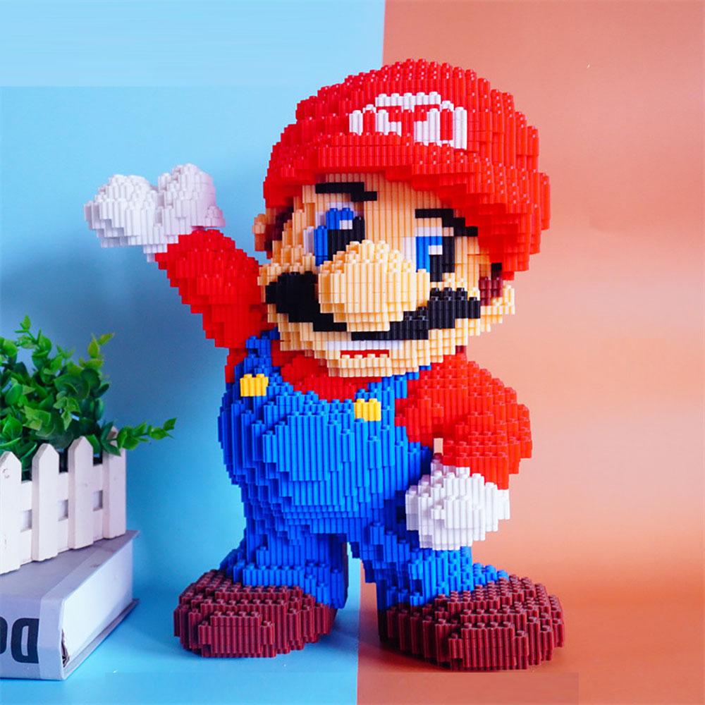 3D Super Mari Building Blocks Toys Anime Figure Puzzles Model Kit,Toys Kit Gifts for Adults and Kids