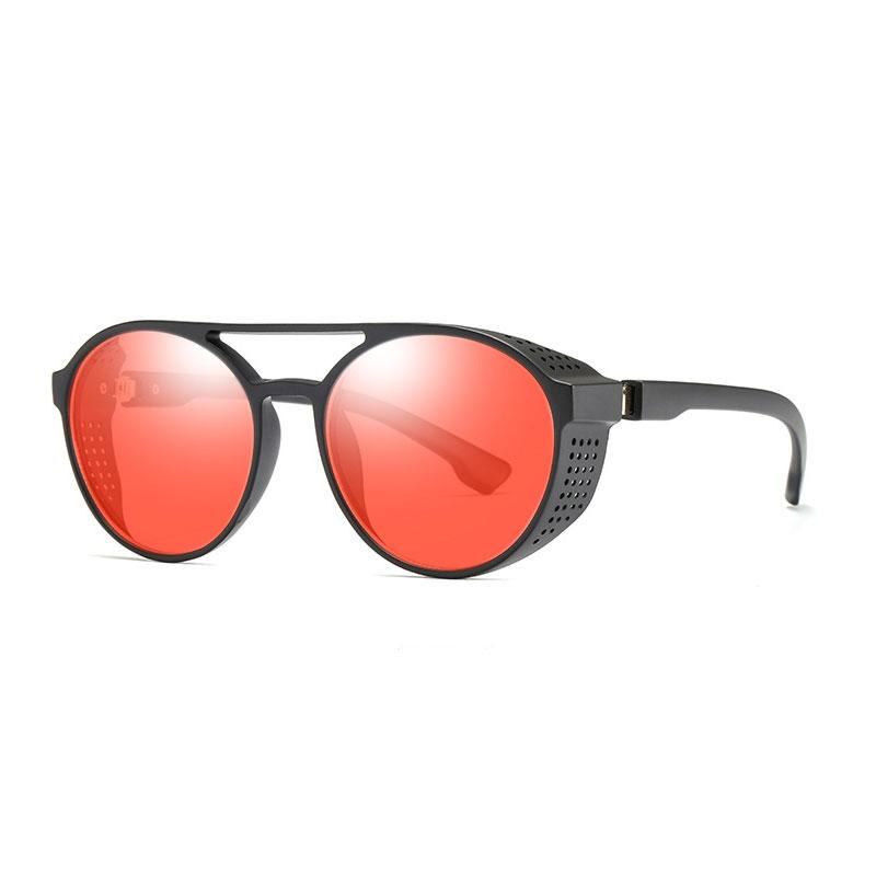 Vintage Steampunk Sunglasses Men Women Fashion Designer Round Goggles Classic Black Driving Sun Glasses